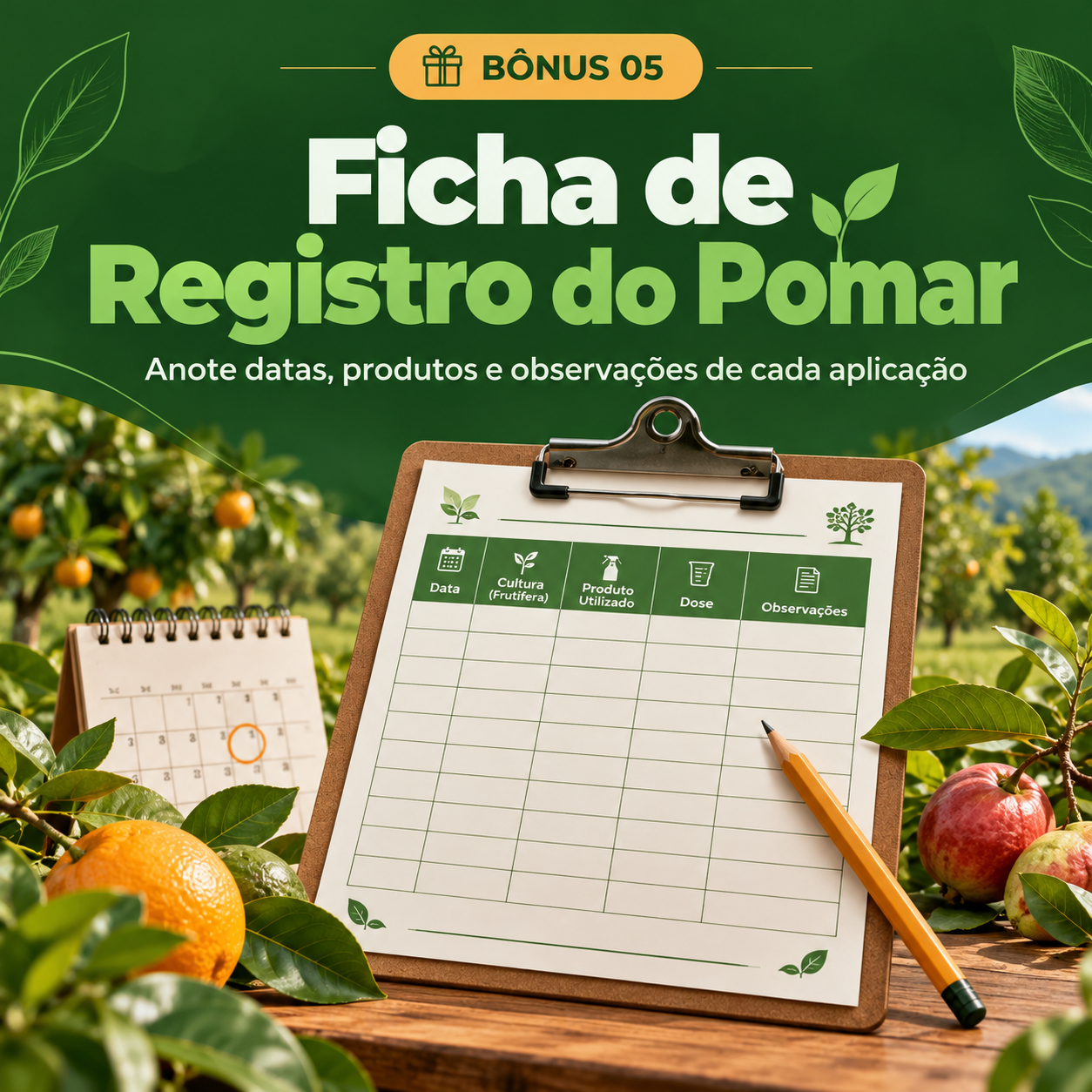 Mapa de Registro do Pomar